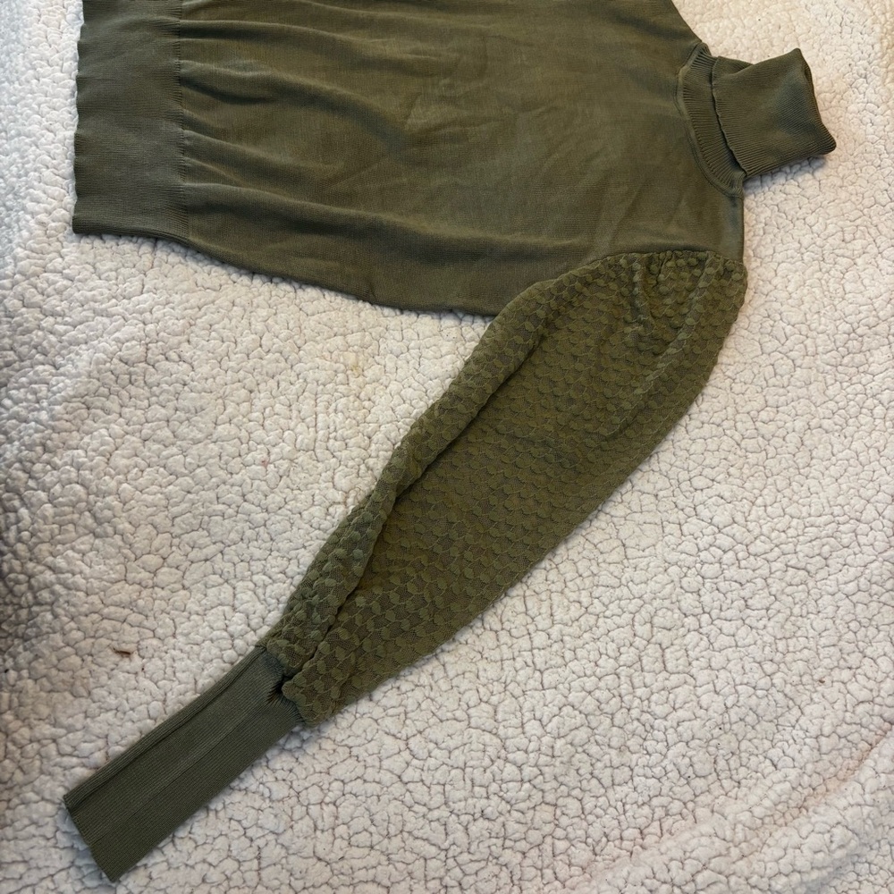Fashion Nova Green Admire Me Turtleneck Sweater - Sage - Picture 4 of 8